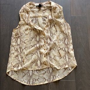 Sleeveless snakeskin blouse from H&M